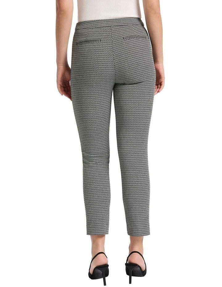 Georgie Slim Leg Pant in Black/Grey image 2