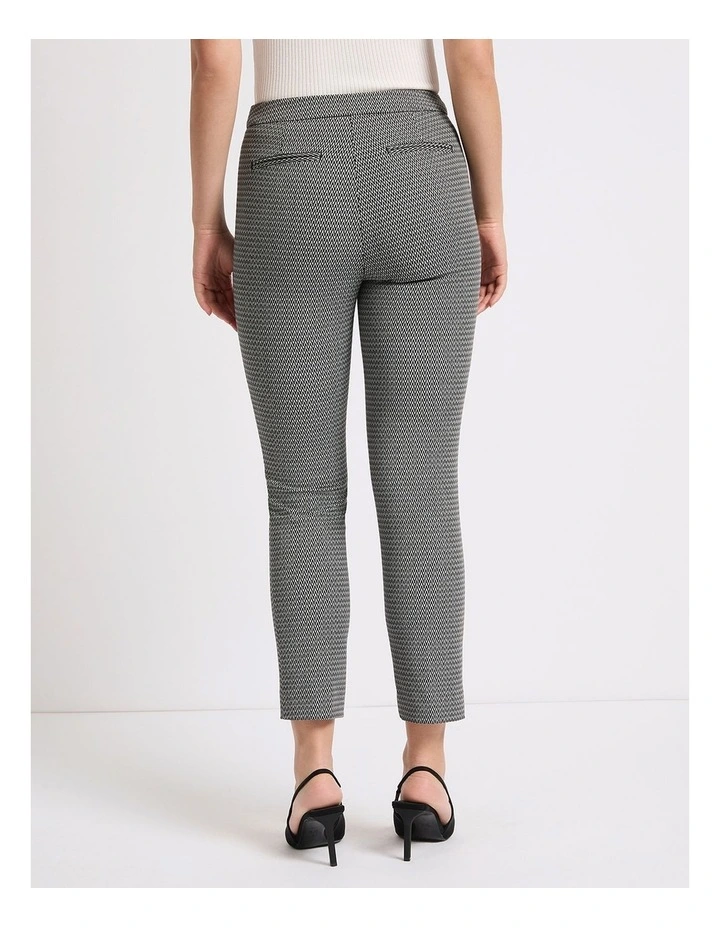 Georgie Slim Leg Pant in Black/Grey image 3