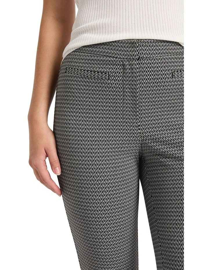 Georgie Slim Leg Pant in Black/Grey image 3