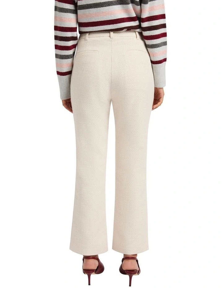 Julietta Tweed Pant in Ivory image 4
