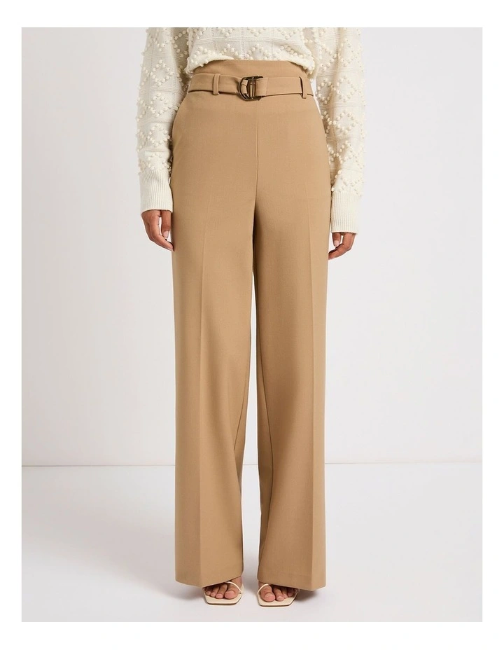 Foolish One Belted Pant in Camel image 2
