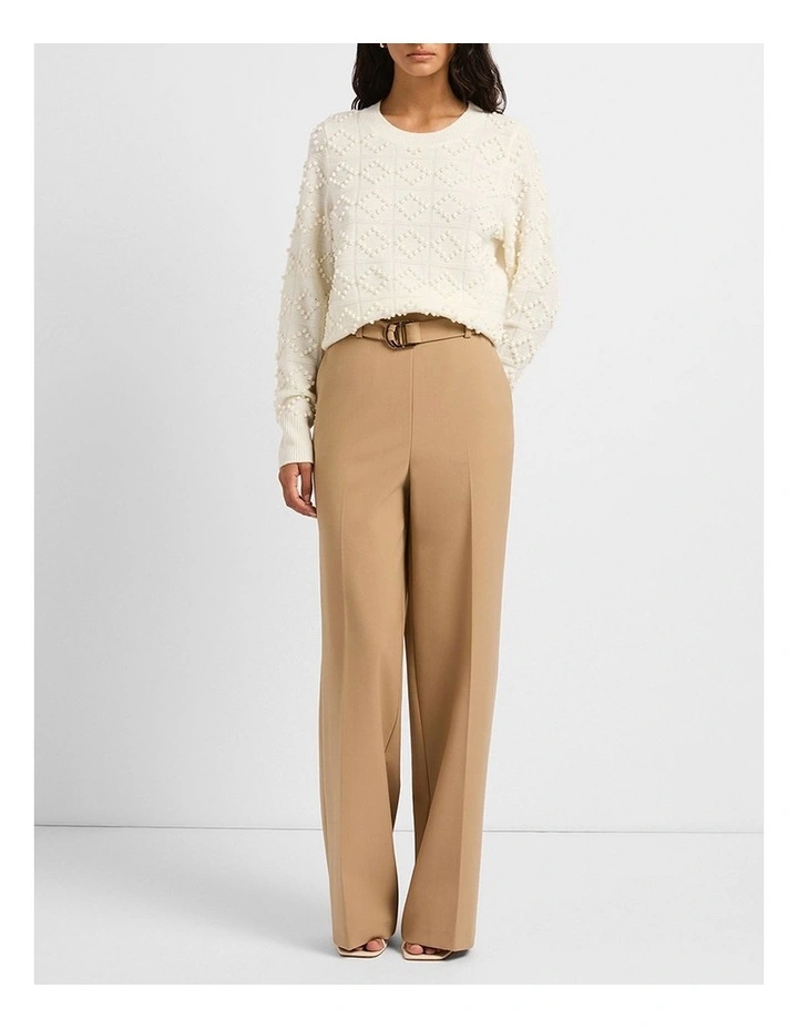 Foolish One Belted Pant in Camel image 2