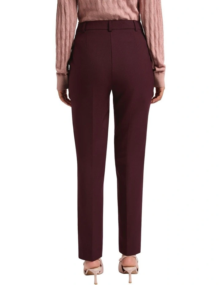 Bordeaux Skinny Leg Pant in Wine image 2