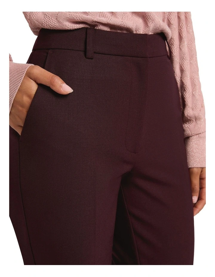 Bordeaux Skinny Leg Pant in Wine image 3