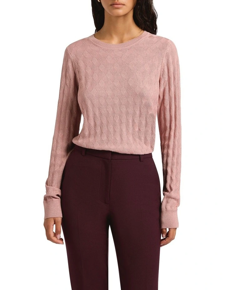 Bordeaux Skinny Leg Pant in Wine image 4