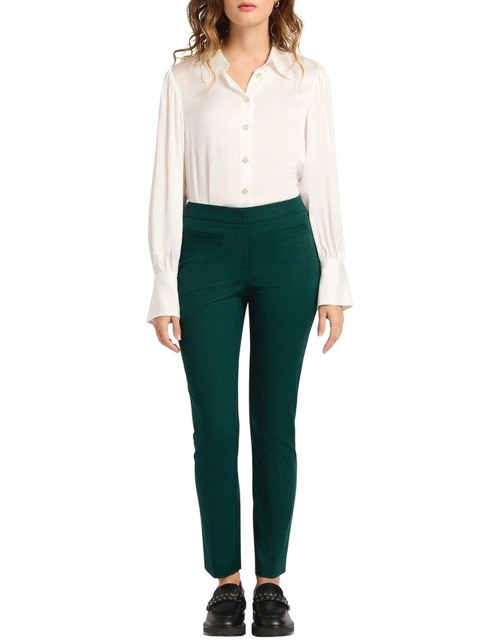 Spring Breakers Check Pant in Green Multi image 1