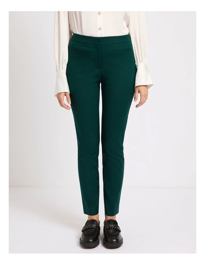 Spring Breakers Check Pant in Green Multi image 2