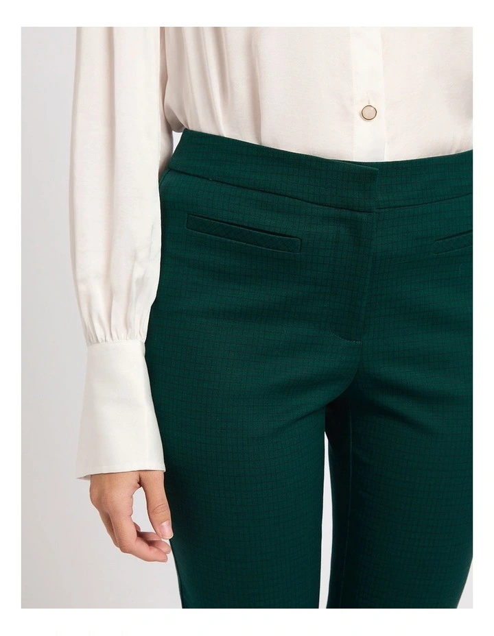 Spring Breakers Check Pant in Green Multi image 3
