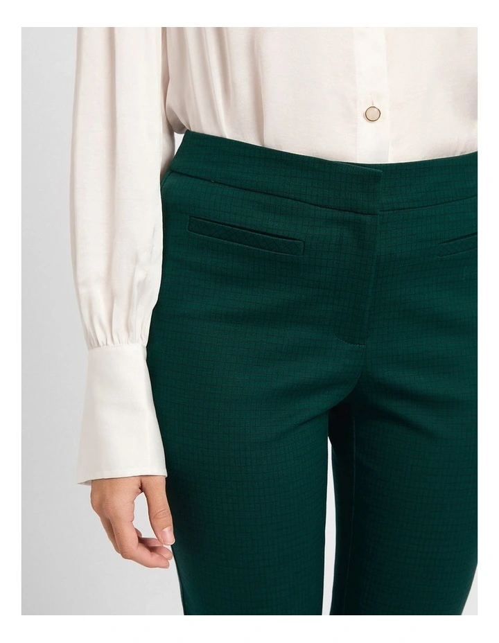 Spring Breakers Check Pant in Green Multi image 4
