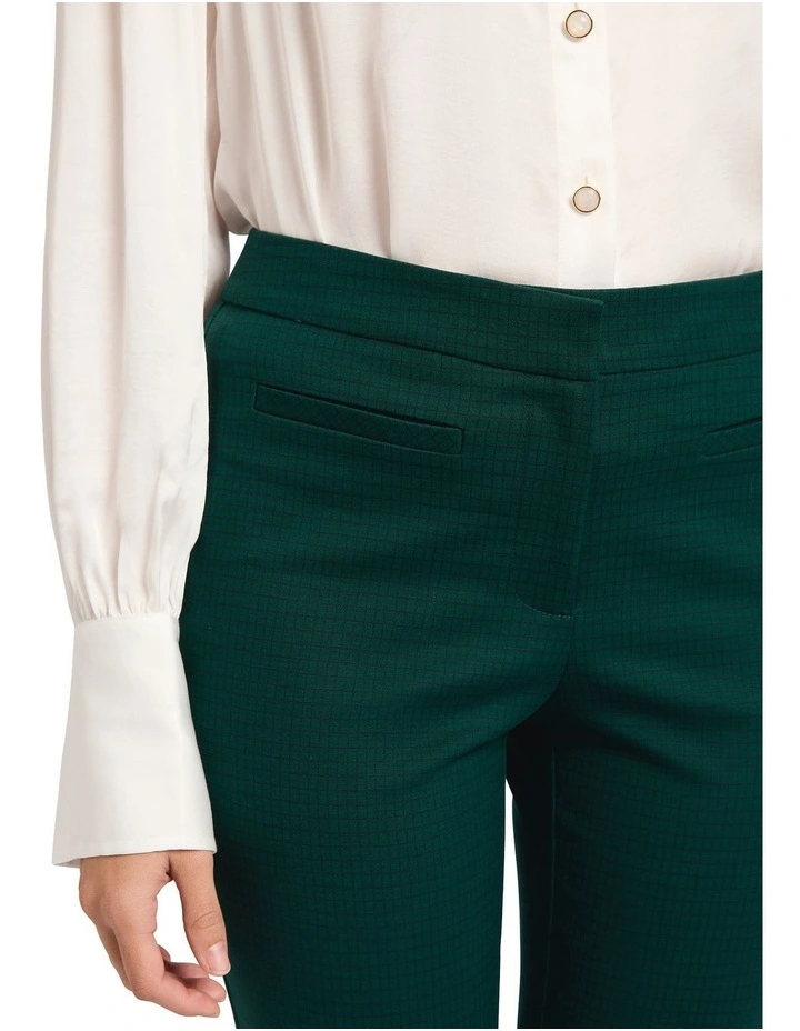 Spring Breakers Check Pant in Green Multi image 4