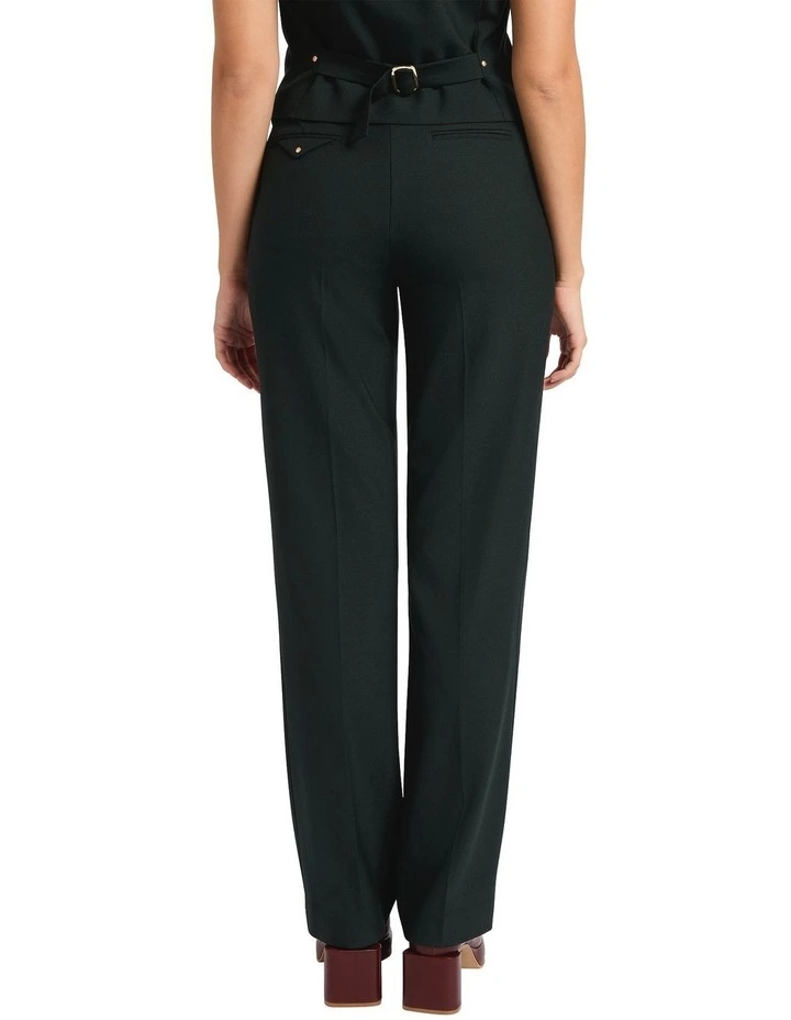 Talk Talk Straight Leg Pant in Deep Pine image 2