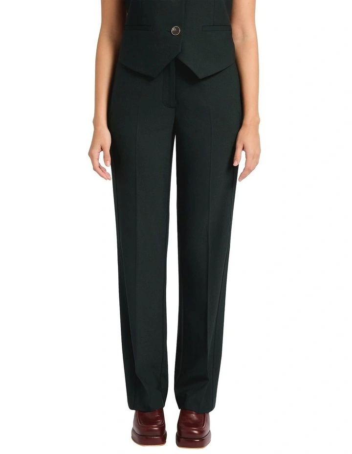 Talk Talk Straight Leg Pant in Deep Pine image 3