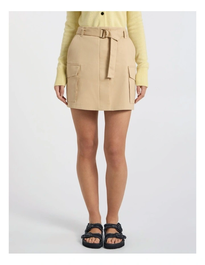Bargo Cargo Skirt in Sand image 2