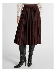 Stallion Jersey Skirt in Ruby Port