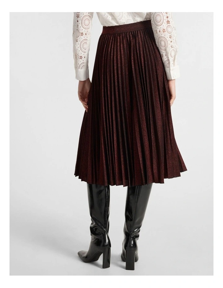 Stallion Jersey Skirt in Ruby Port image 3