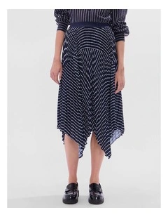 Starlight Stripe Skirt in Midnight Stripe