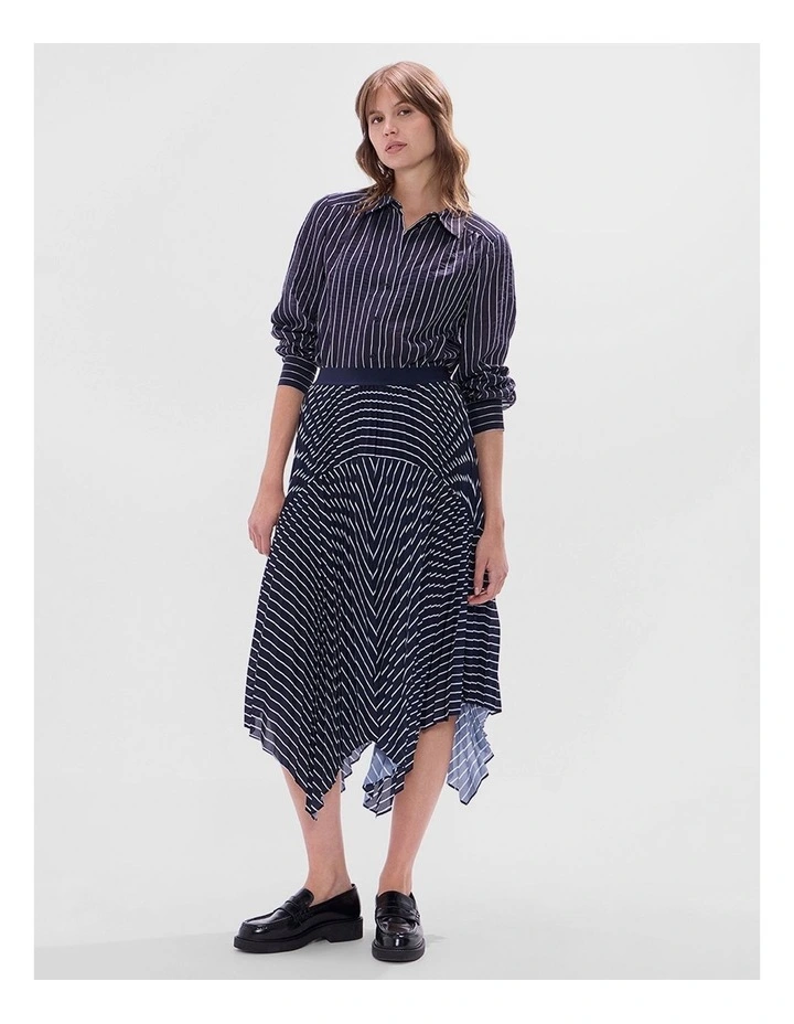 Starlight Stripe Skirt in Midnight Stripe image 2