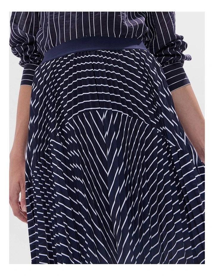 Starlight Stripe Skirt in Midnight Stripe image 4