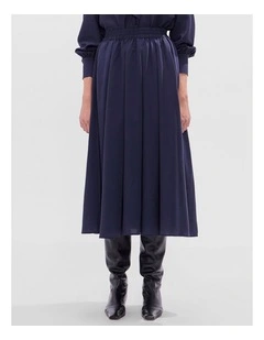 Twilight Midi Skirt in Navy
