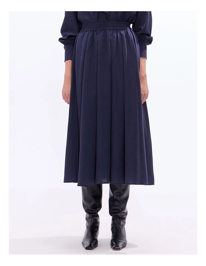 Twilight Midi Skirt in Navy image 2