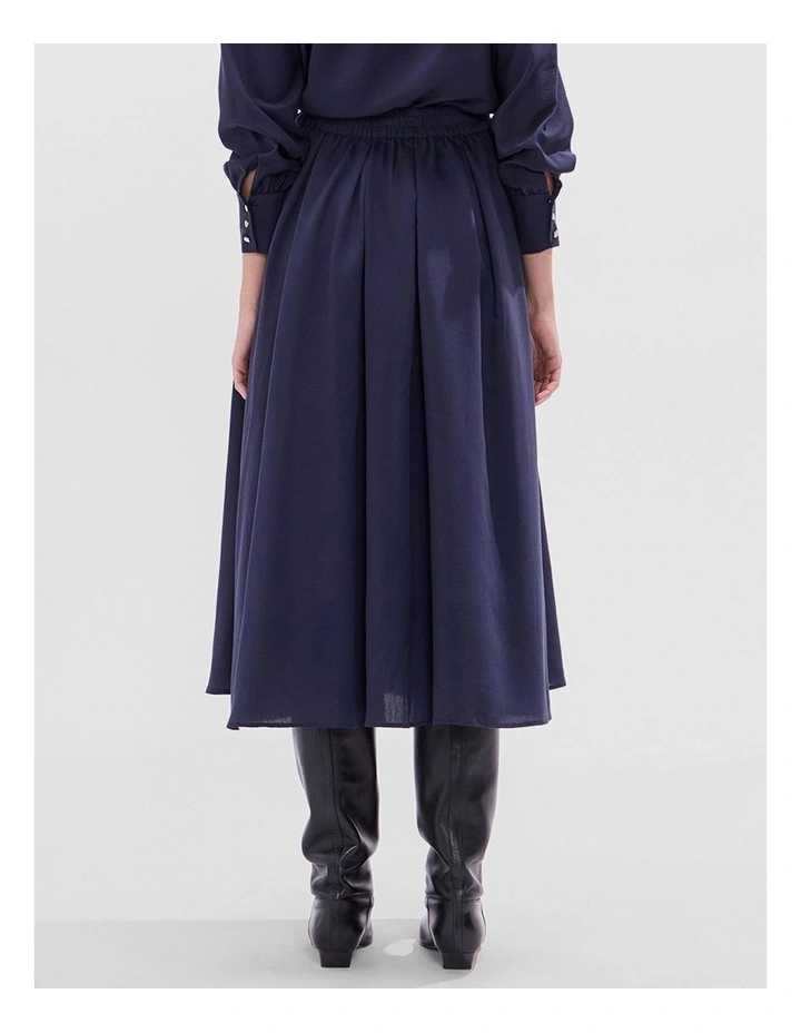 Twilight Midi Skirt in Navy image 3