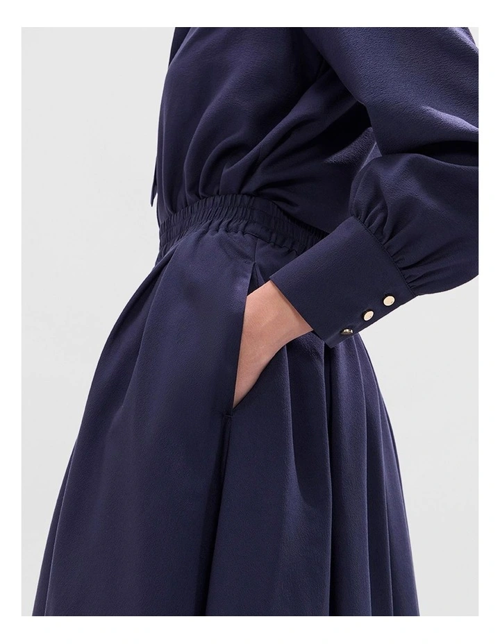 Twilight Midi Skirt in Navy image 4