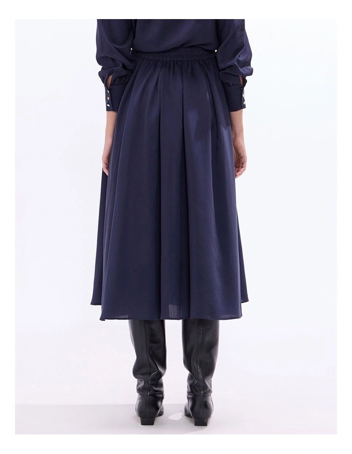 Twilight Midi Skirt in Navy image 4