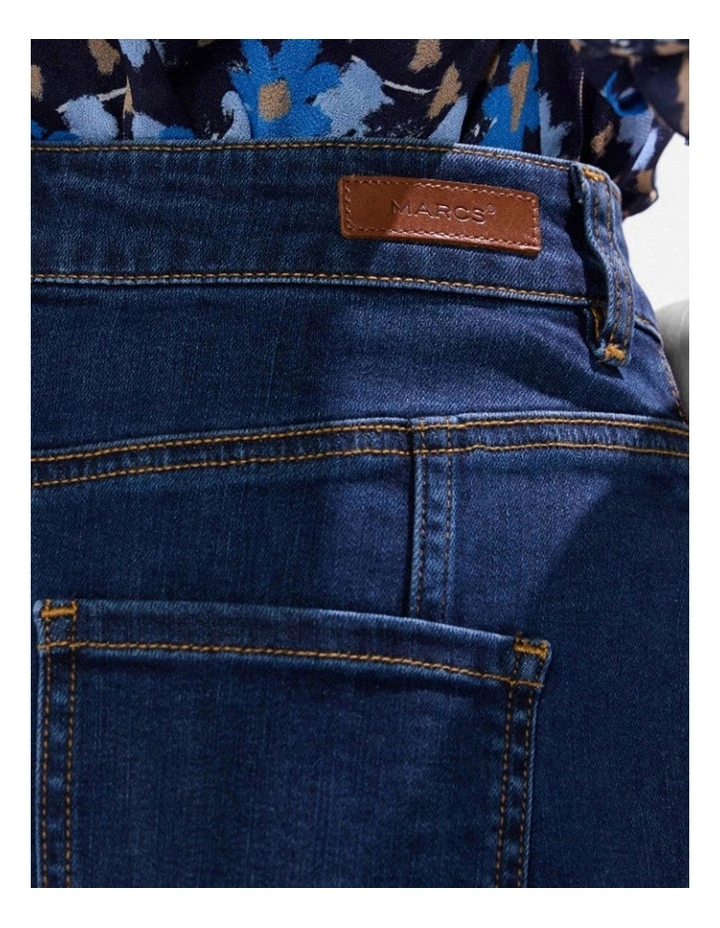 Ashwin Denim Midi Skirt in Chelsea Blue image 4