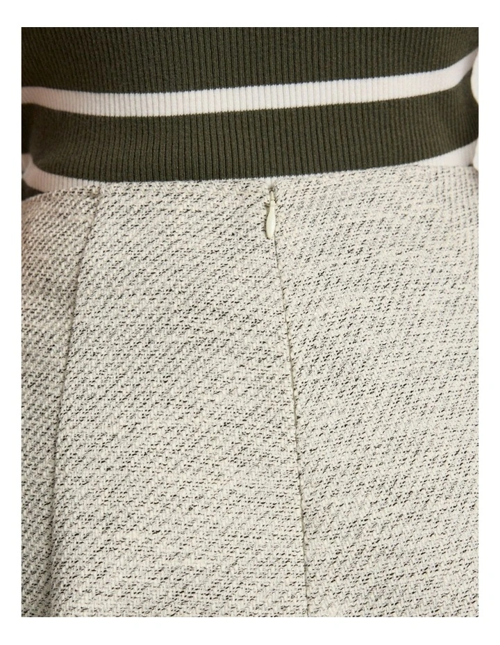 So Little Time Tweed Skirt in Ivory Multi image 4