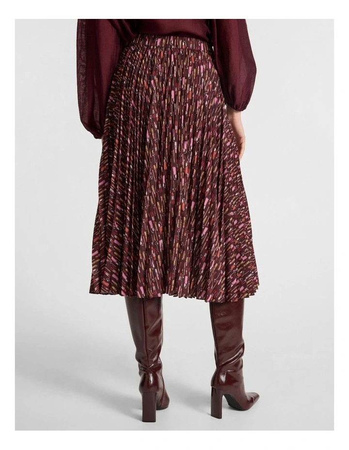 Our Lips Are Sealed Skirt in Red Multi image 3
