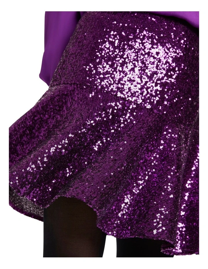 Seen It All Sequin Skirt in Queen Sparkle image 3