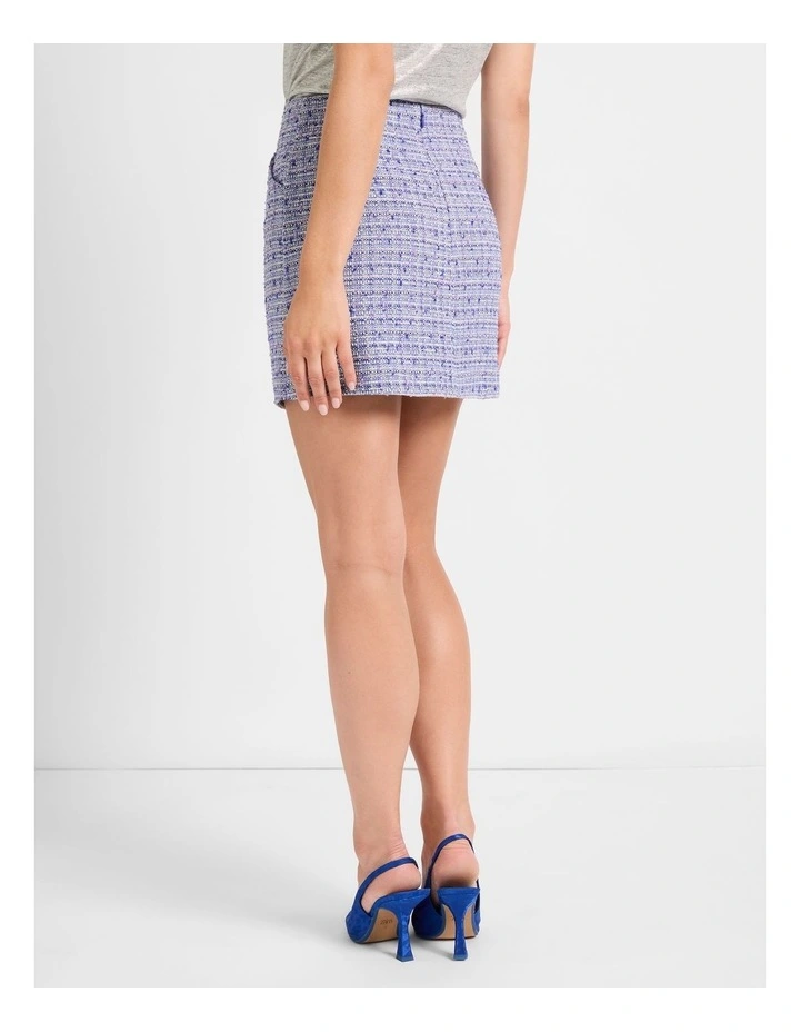 Shannon Mini Skirt in Blue Multi image 3