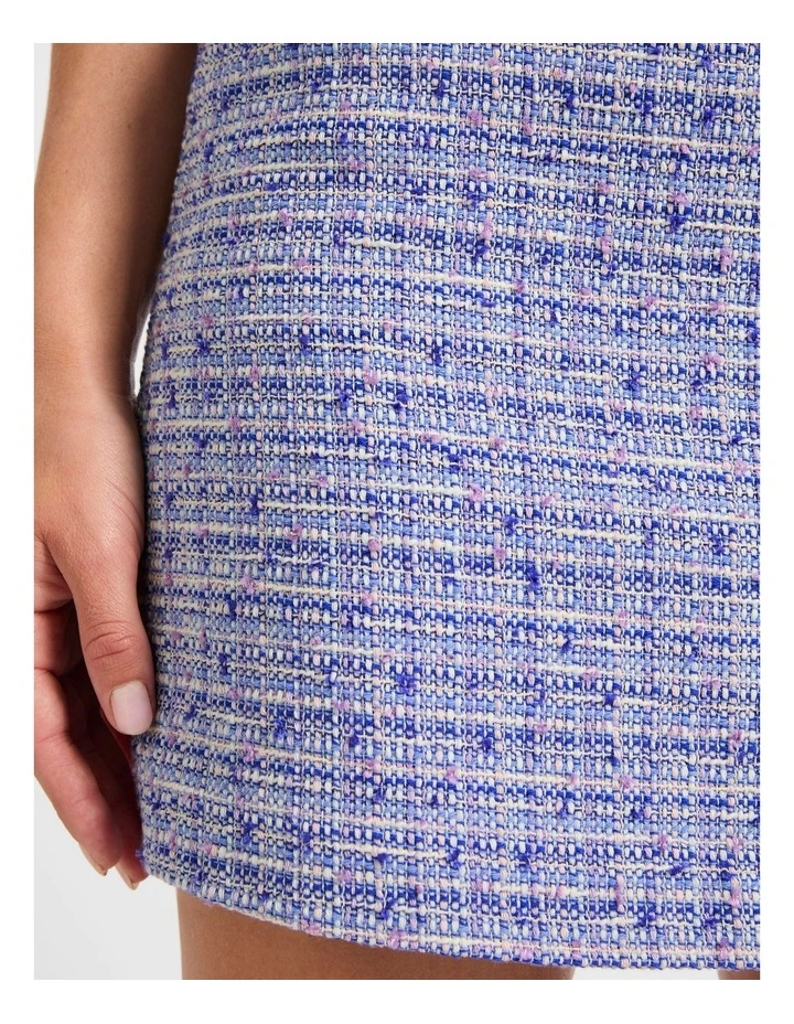 Shannon Mini Skirt in Blue Multi image 4