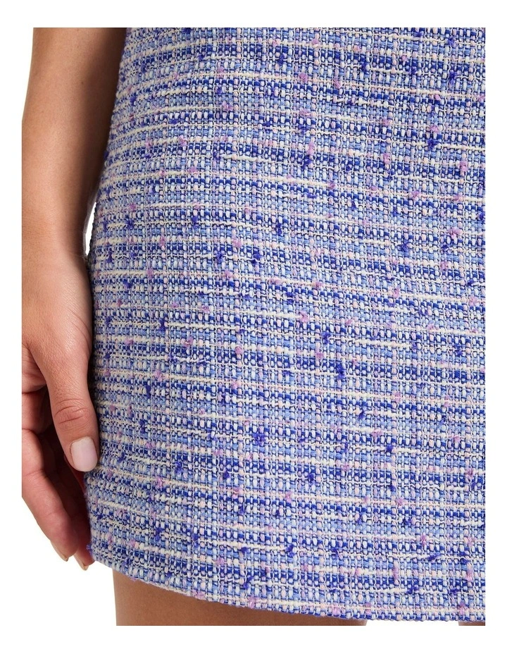 Shannon Mini Skirt in Blue Multi image 4