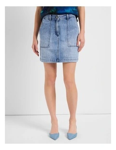 Belfort Denim Mini Skirt in Bari