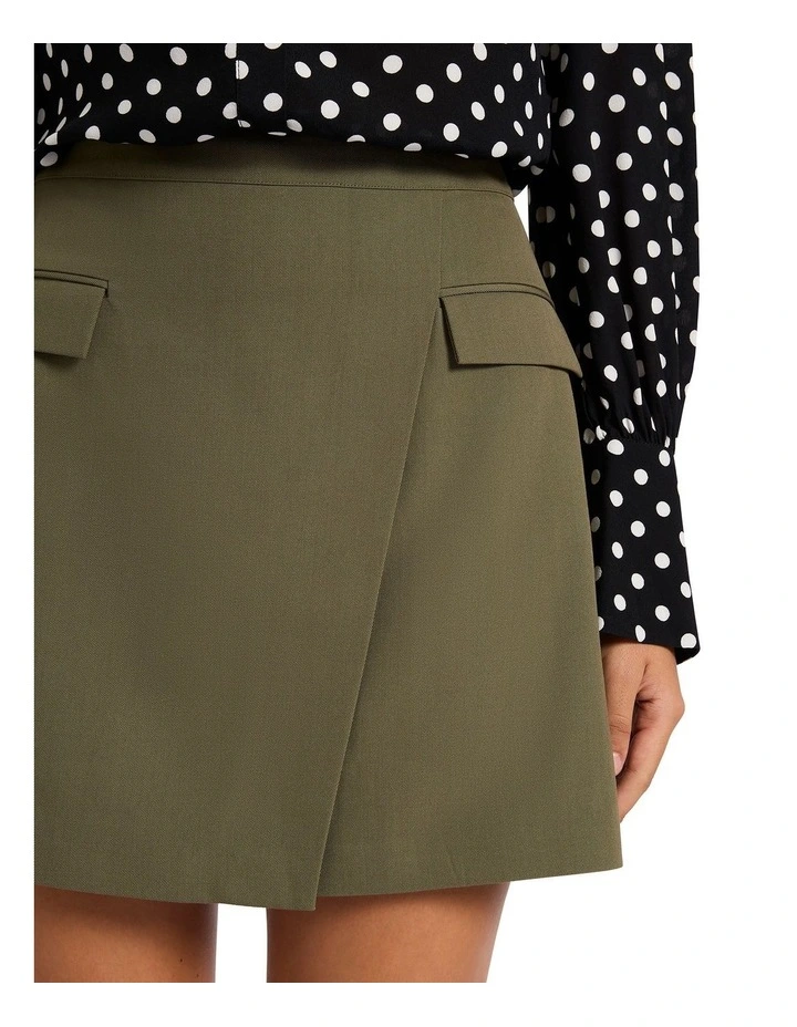 Break The Ice Mini Skirt in Tea Leaf image 4