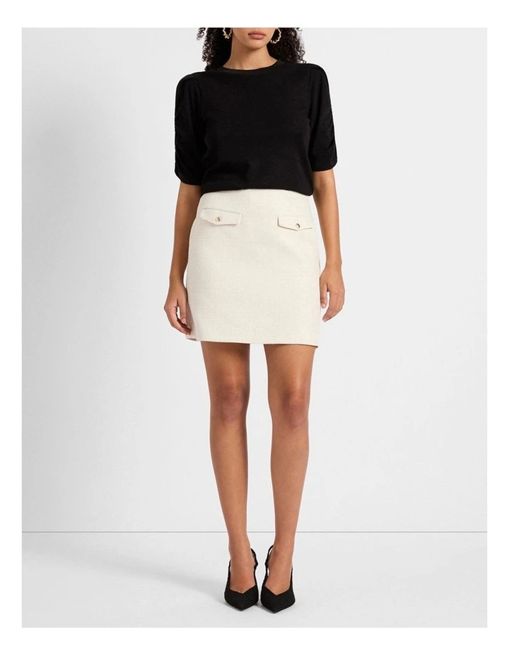 Bound To You Mini Skirt in Cream image 1