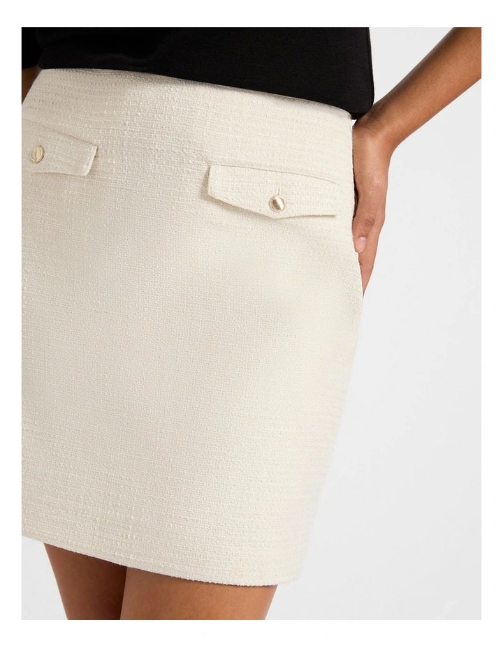 Bound To You Mini Skirt in Cream image 4