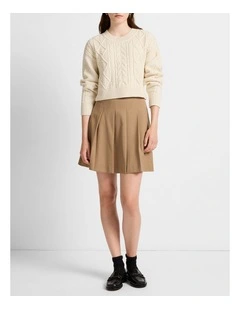 Show And Prove Mini Skirt in Biscuit