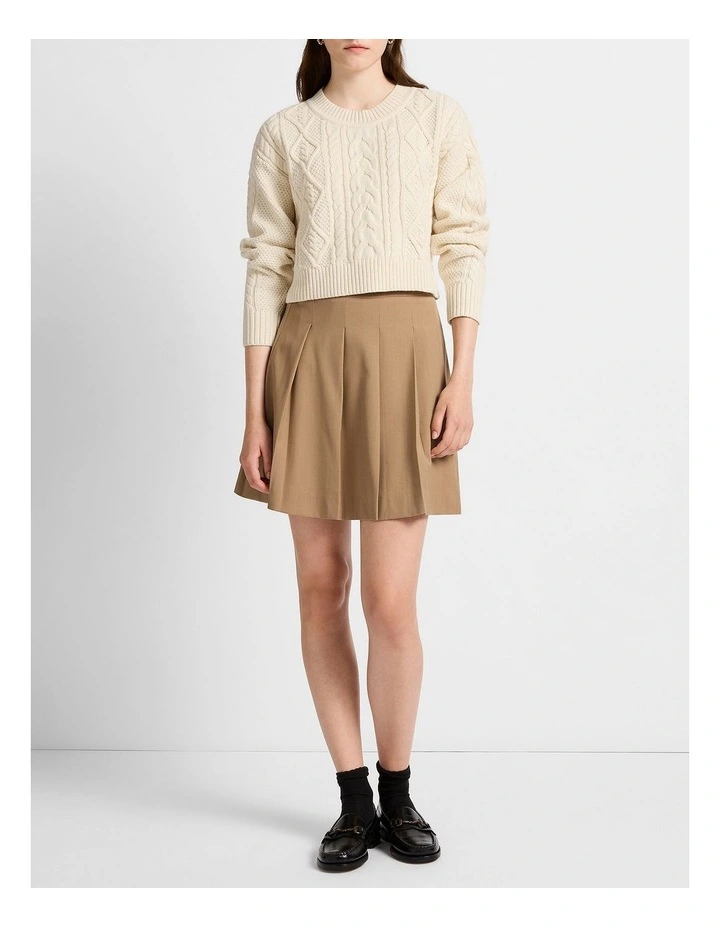 Show And Prove Mini Skirt in Biscuit image 2
