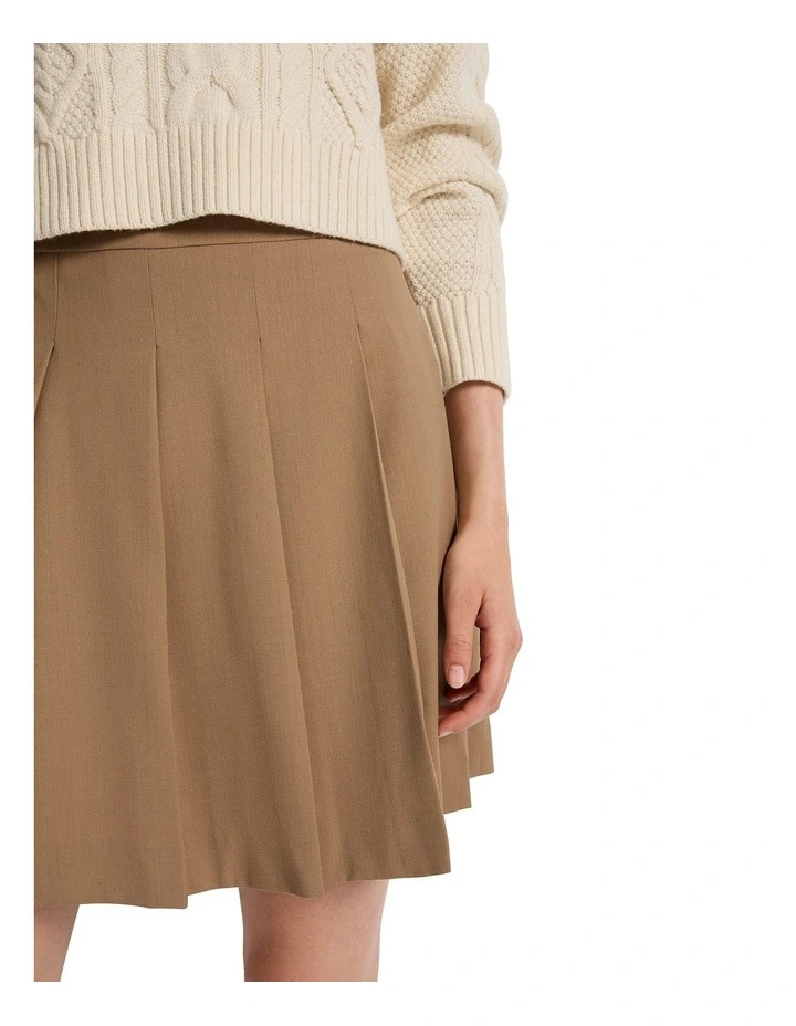Show And Prove Mini Skirt in Biscuit image 4