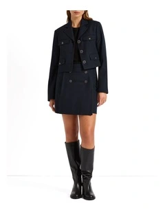 The Story Of Us Mini Skirt in Navy