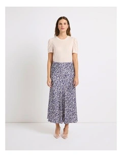 Safari And Sensibility Skirt in Blue Multi