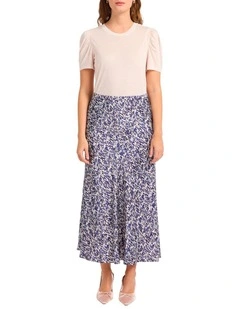 Safari And Sensibility Skirt in Blue Multi