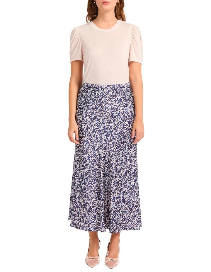Safari And Sensibility Skirt in Blue Multi image 1