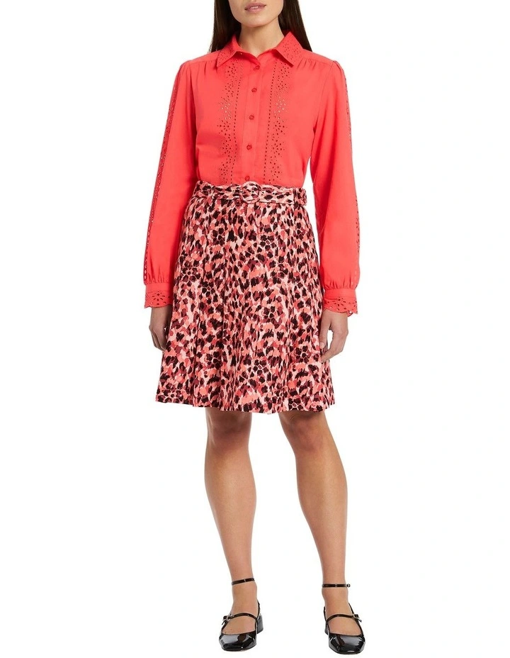 Spot in The Dark Mini Skirt in Leopard Luau image 2