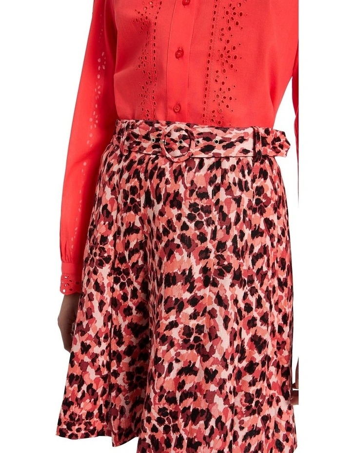 Spot in The Dark Mini Skirt in Leopard Luau image 3