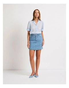 Never Ever Denim Skirt in Indigo