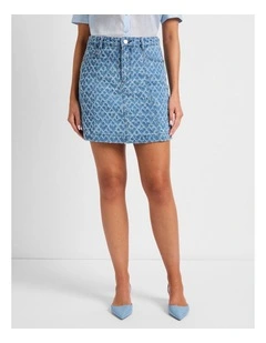 Never Ever Denim Skirt in Indigo