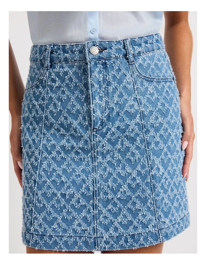 Never Ever Denim Skirt in Indigo image 4